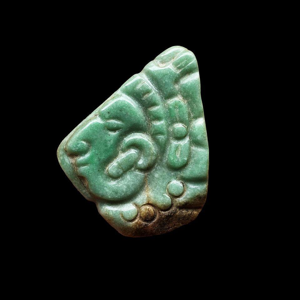 Mayan green jade pectoral (1 of 1)