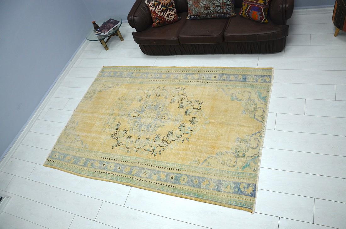 5x7 Vintage Handmade Turkish Rug (1 of 10)