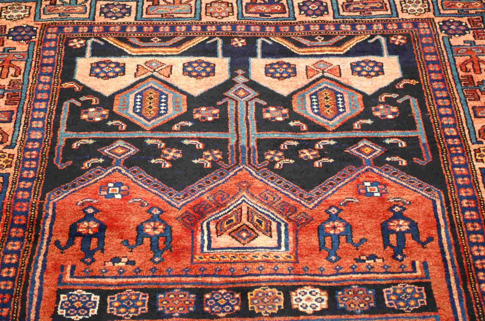 Circa 1920's ANTIQUE FOYER SIZE BEJAR HALVAI RUG (1 of 12)