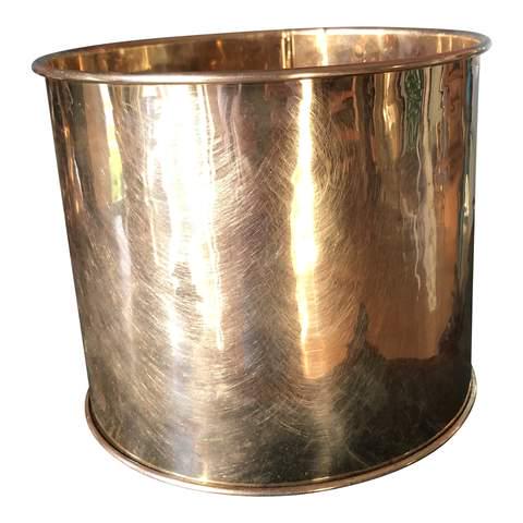 1970s Brass Minimalist Planter (1 of 4)