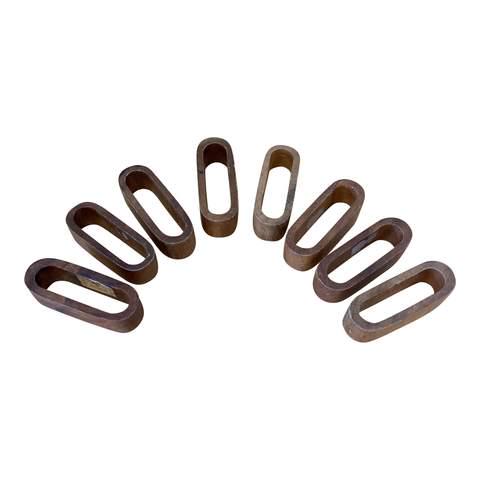 1970s Wooden Napkin Rings - Set of 8: Beautiful set of 8 wooden napkin rings. Perfect for any tablescape to add dimension. Reserve: $19.00 Shipping: Domestic: Flat-rate of $12.00 to anywhere within the contiguous U.S. International: Forei
