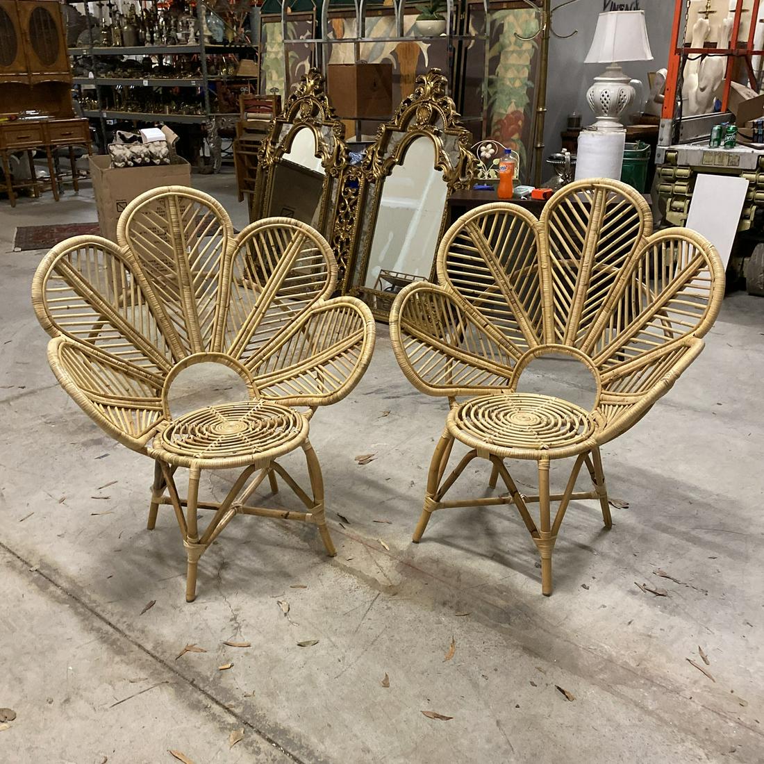1990s Petal Blossom Chairs - a Pair (1 of 5)