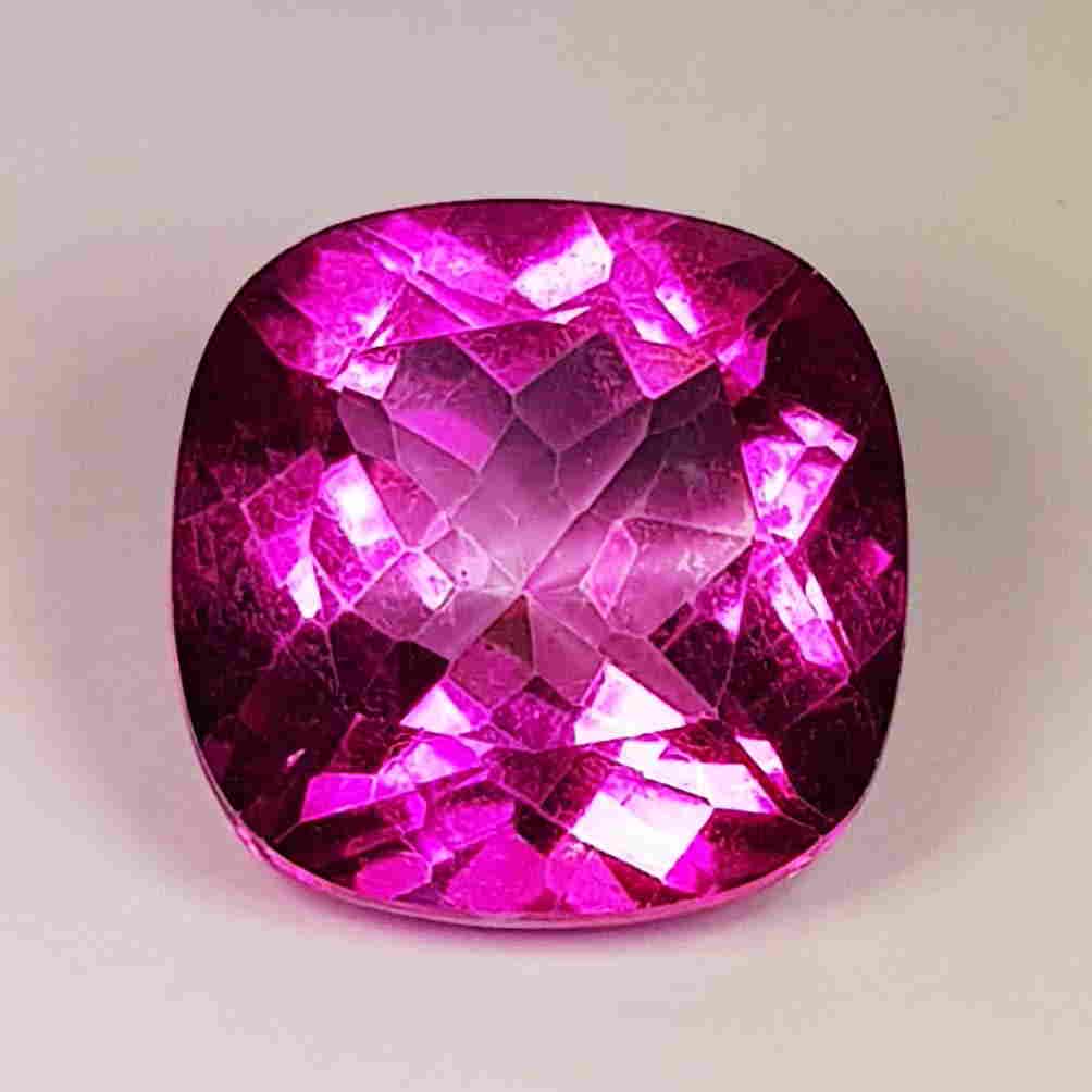19.62 ct Natural Pink Topaz Cushion Cut (1 of 5)