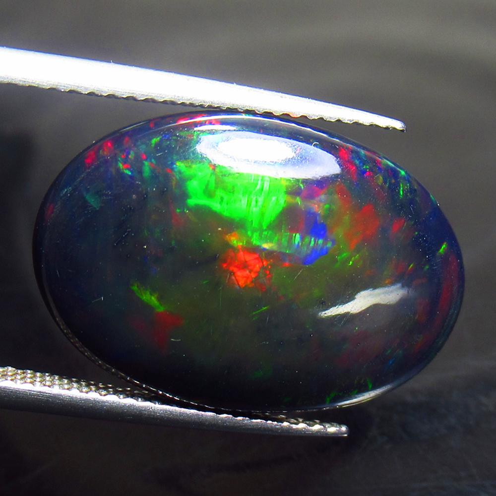 6.69 Ct Natural Black Fire Opal (1 of 2)