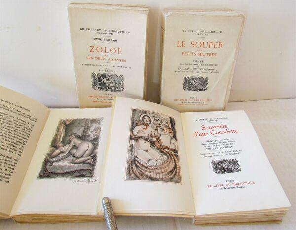 Marquis de Sade 4 ILLUSTRATED VOLUMES in FRENCH vintage (1 of 19)