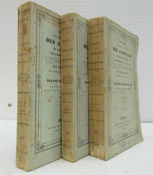 1837 3 VOLUMES TERATOLOGY in FRENCH antique (1 of 16)