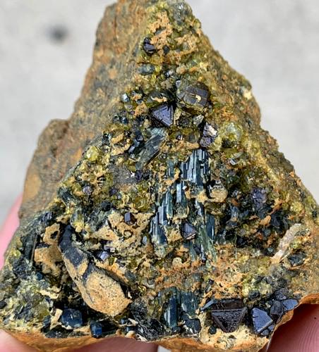 136 Gram Amazing Natural Magnetite With Diopside & (1 of 3)