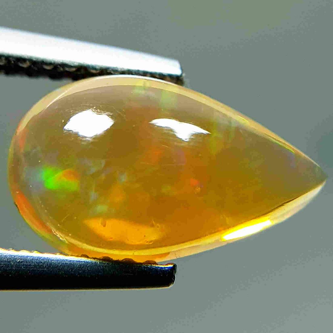 Natural Fire Opal Pear Cabochon 1.66 ct (1 of 5)