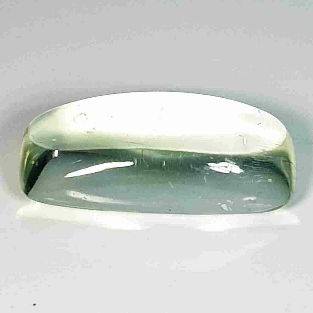 6.99 Ct Natural Green Amethyst Cushion Cabochon (1 of 5)