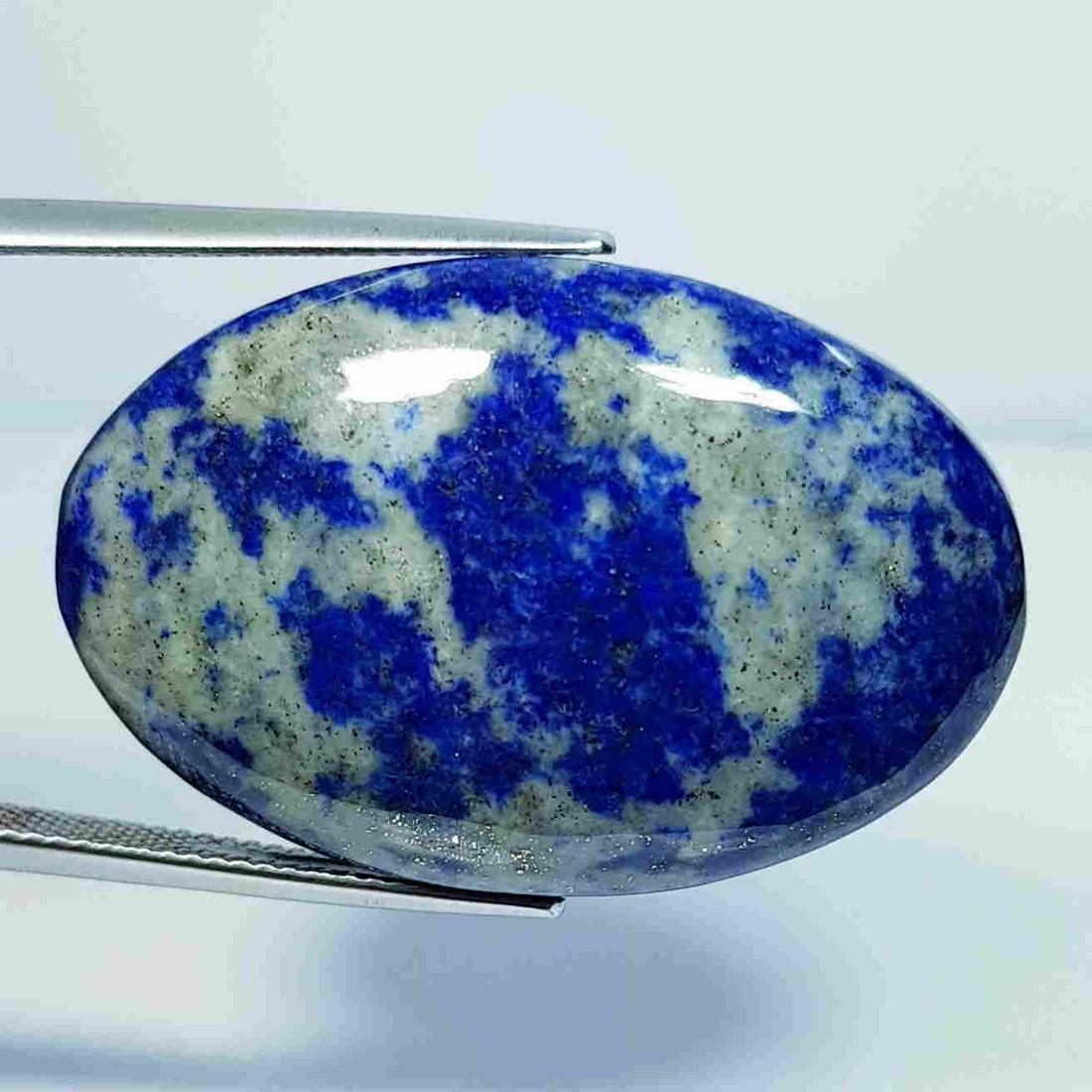 49.02 ct Natural Lapis Lazuil: No Reserve! Title: 49.02 ct Natural Lapis Lazuil Color/Clarity: Opaque LooseGemstone Carat Weights: 49.02 Size/Dimensions: 34.50 x 22.90 x 6.95 Additional Information: Oval - Afghanistan/Chile Shippin
