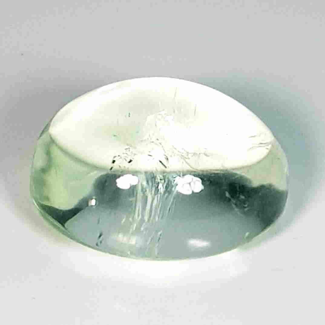 9.57 Ct Natural Green Amethyst Oval Cabochon (1 of 5)