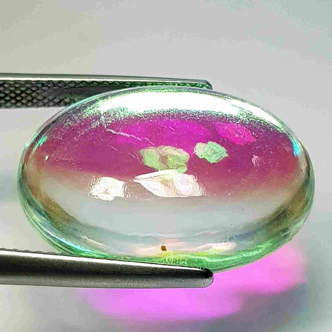 18.11 ct Australian Doublet Opal: No Reserve! Title: 18.11 ct Australian Doublet Opal Color/Clarity: Opaque Loosegemstone Carat Weights: 18.11 Size/Dimensions: 22.40 x 16.10 x 7.20 Additional Information: Oval - Australia Shipping: Do