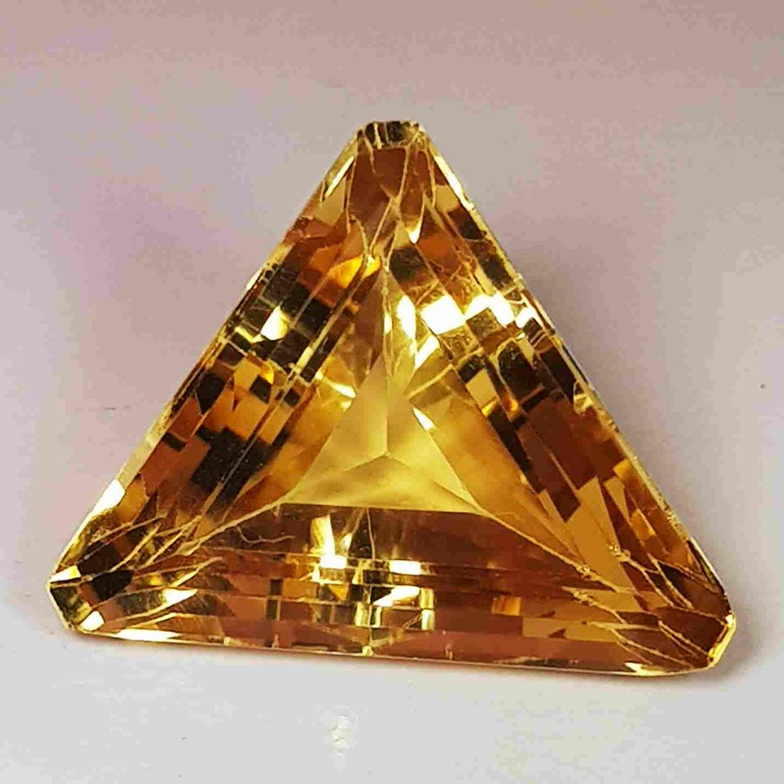 11.75 ct Natural Citrine Triangle Cut (1 of 5)