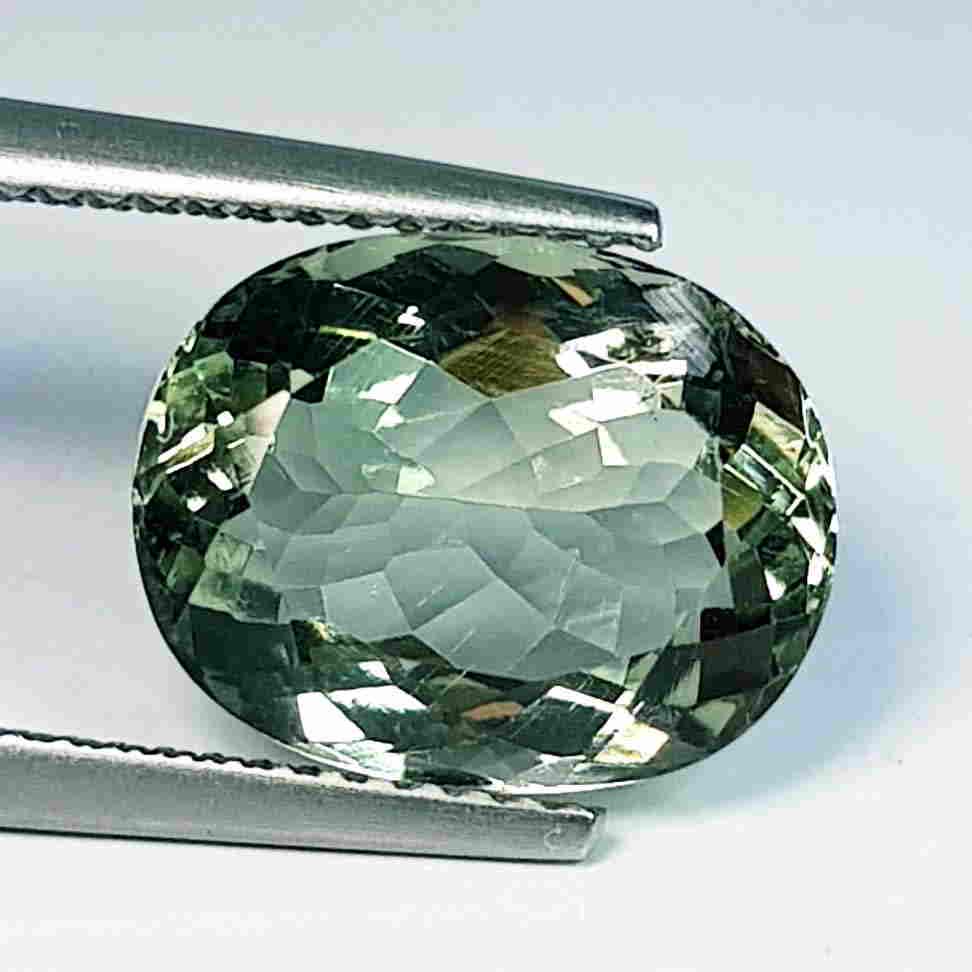 Natural Green Amethyst Oval Cut 5.47Ct (1 of 5)