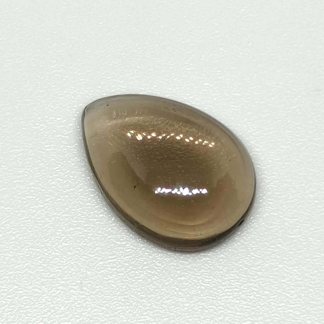 4.40 ct Natural Smoky Quartz Pear Cut: No Reserve! Gemstones: Smoky Quartz Carat Weights: 4.40 ct Size/Dimensions: 14 x 10 x 4.7 mm Origin : Scotland Shipping: Domestic: Flat-rate of $7.00 to anywhere within the contiguous U.S. Internation