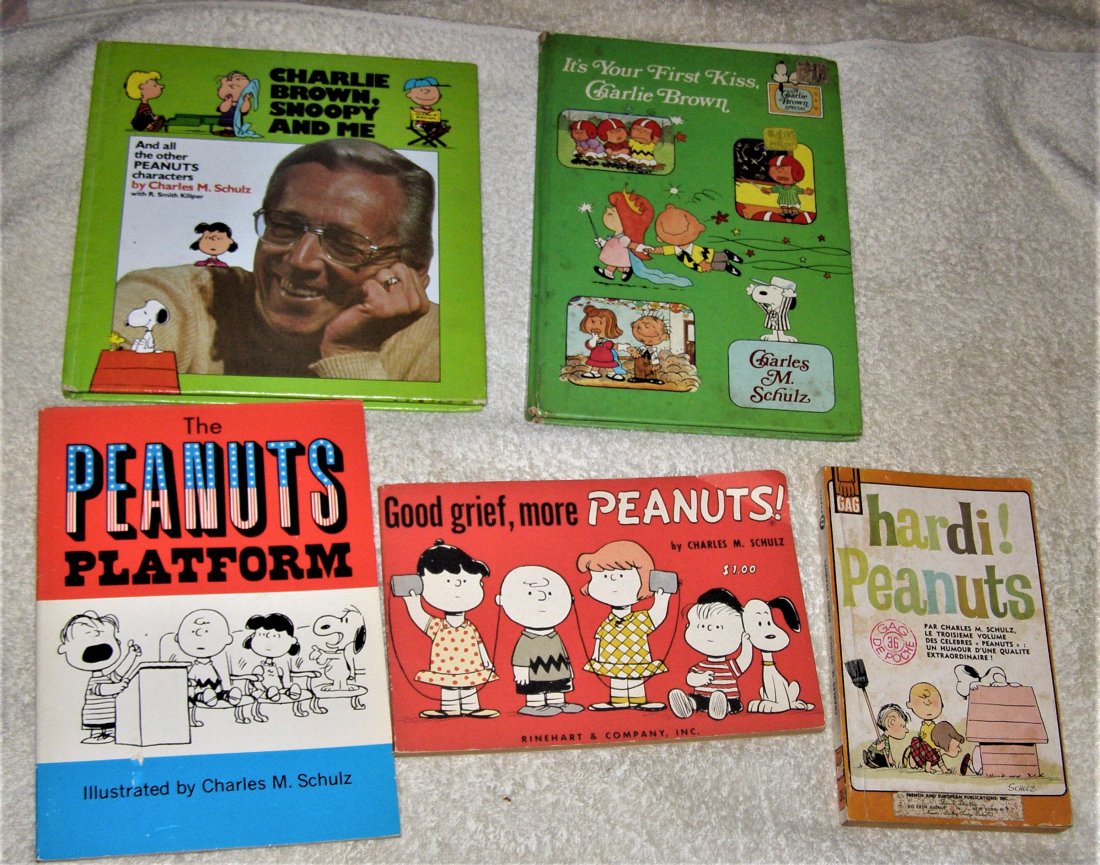 Lot of 5 PEANUTS Books, Charlie Brown,Lucy,Snoopy: Title: Lot of 5 PEANUTS Books, Charlie Brown,Lucy,Snoopy Author: Charles M. Schulz Publishing Info: Doubleday, Random, various Edition: Firsts and Later Eds Publishing Date: 1956 - 1980 Additional Inf
