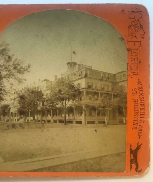STEREOVIEW ca. 1880 HISTORIC ST. JAMES HOTEL - (1 of 6)