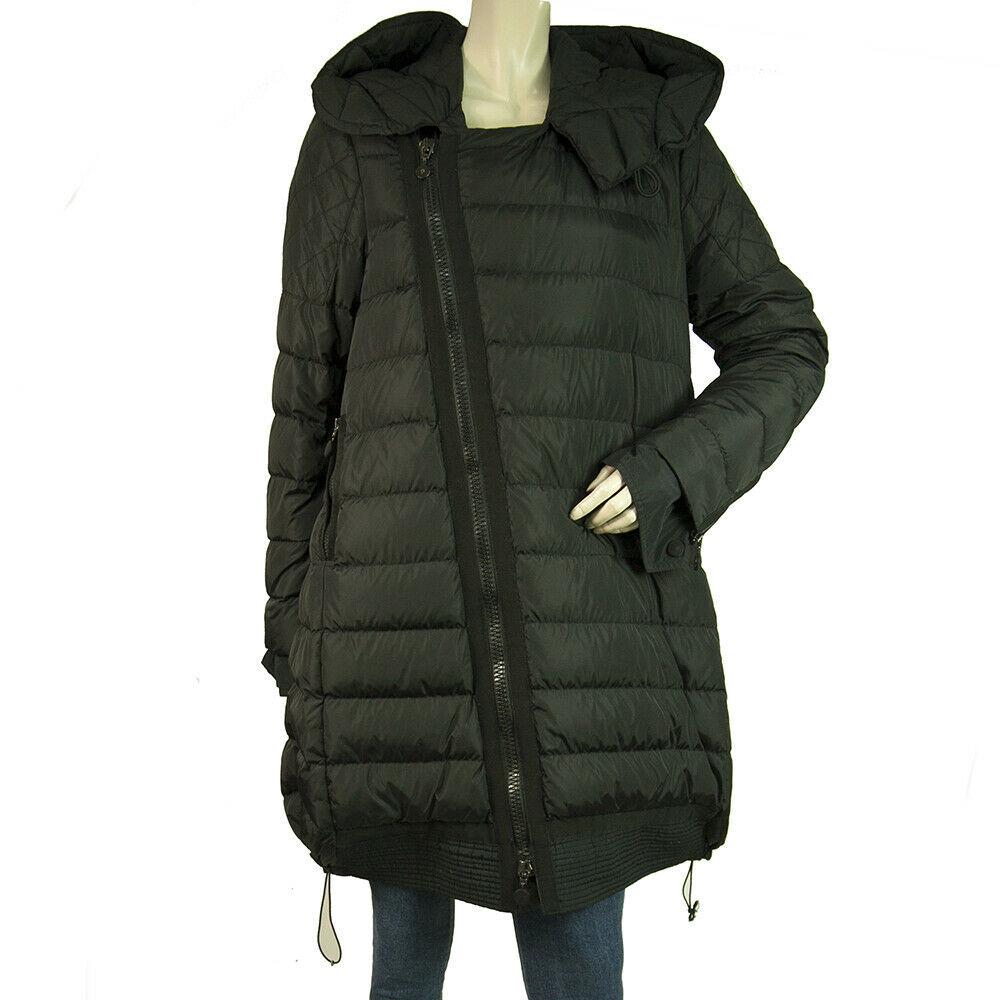 MONCLER Gisele Giubbotto Black Quilted Duvet Coat long (1 of 12)