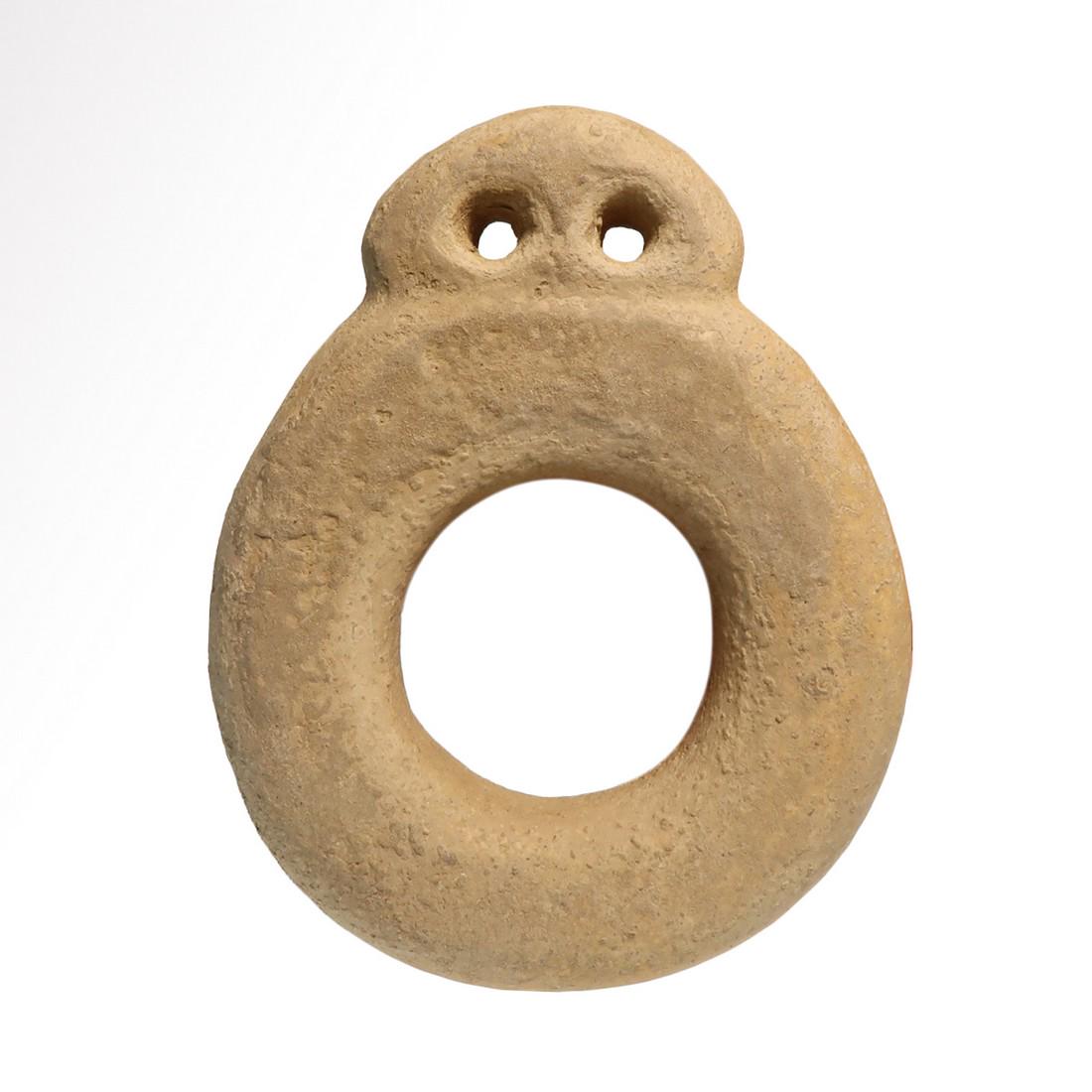 Anthropomorphic Marble Ring Idol, Anatolia (1 of 6)
