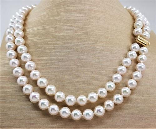 United Pearl - Top grade AAA 8x9mm Akoya Pearls (1 of 9)