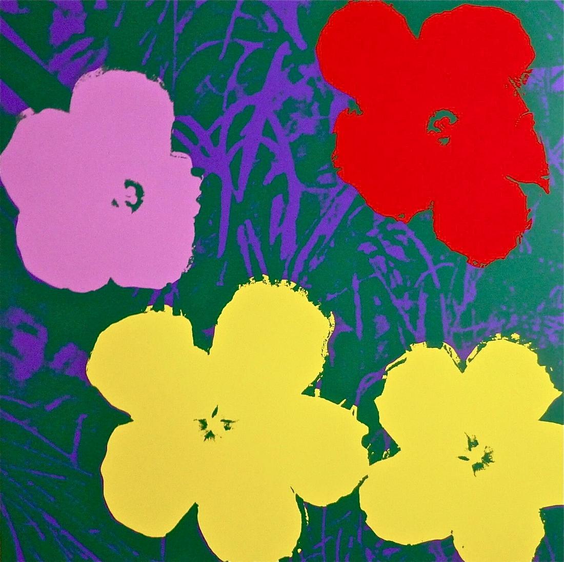 Flowers #65 (Sunday B. Morning): Title: Flowers #65 (Sunday B. Morning) Artist: Andy Warhol Description: Original Edition Silkscreen on 100% Acid Free Archival Museum Board. Paper Size: 36" x 36. Published by Sunday B. Morning. Excel