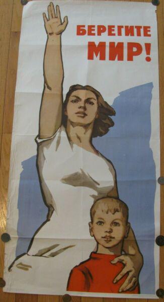 Russian Soviet Original Political Propaganda Poster (1 of 12)