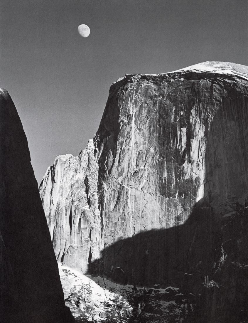 ANSEL ADAMS - Moon and Half Dome, Yosemite, 1960 (1 of 1)