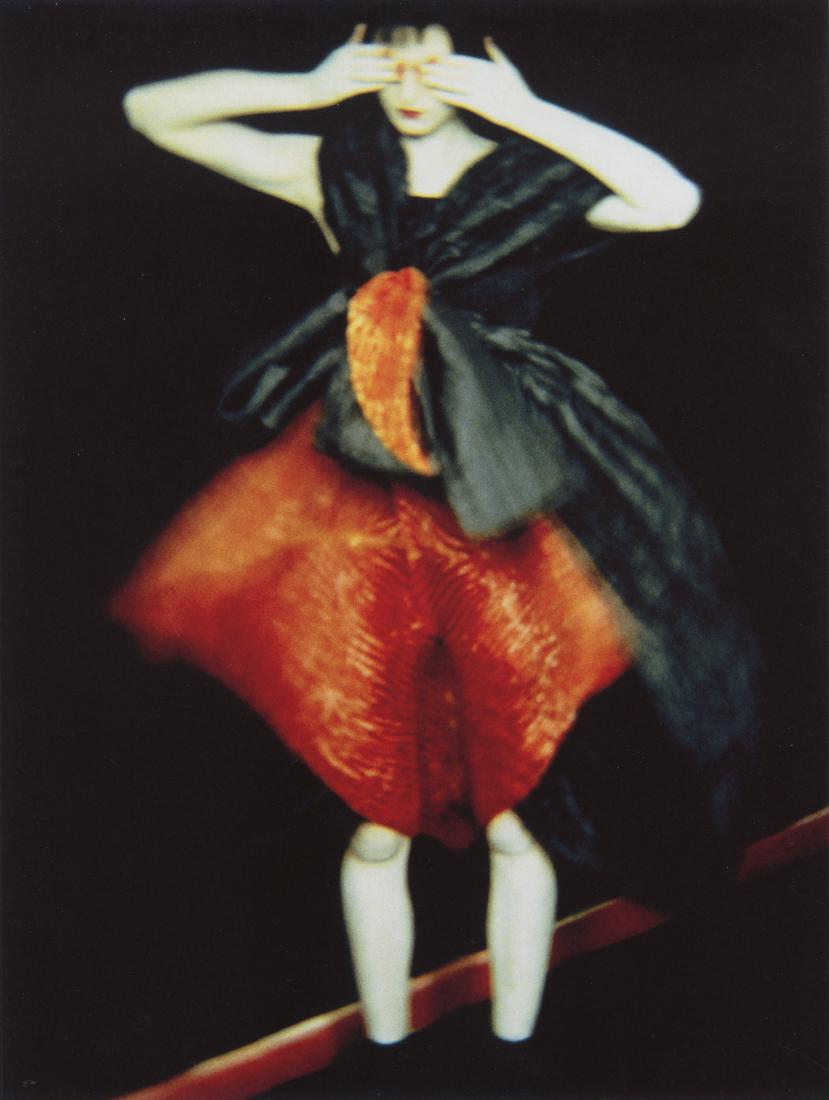 SARAH MOON - Theresa Stewart, Issey Miyake, 1995: Artist: Sarah Moon Title: Theresa Stewart, Issey Miyake, 1995 Medium: Photo Litho, 2002, Italy Dimensions: 8x10.6" Description: Heat Wax Mounted on 11x14" Conservation Board Artist Bio: Sarah Moon (19