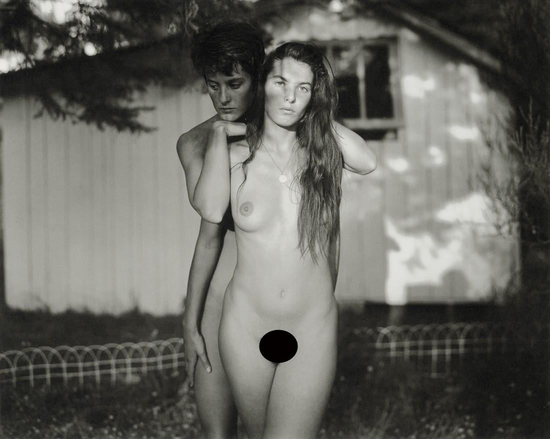 JOCK STURGES - Maia et Marine, Montalivet, France: Artist: Jock Sturges Title: Maia et Marine, Montalivet, France, 1993 Medium: Photo Litho, 1994, USA Dimensions: 8x6.4" Description: Heat Wax Mounted on 8.5x11" Conservation Board Artist Bio: Jock Stur