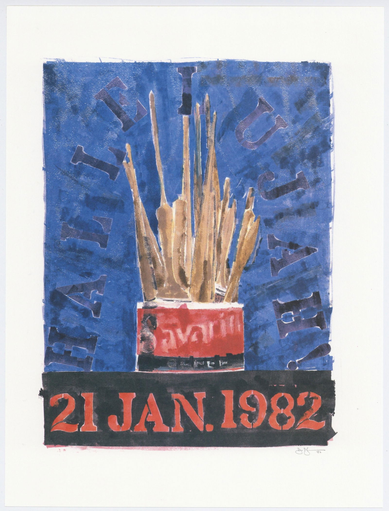 Jasper Johns "Savarin" 1982 (1 of 1)