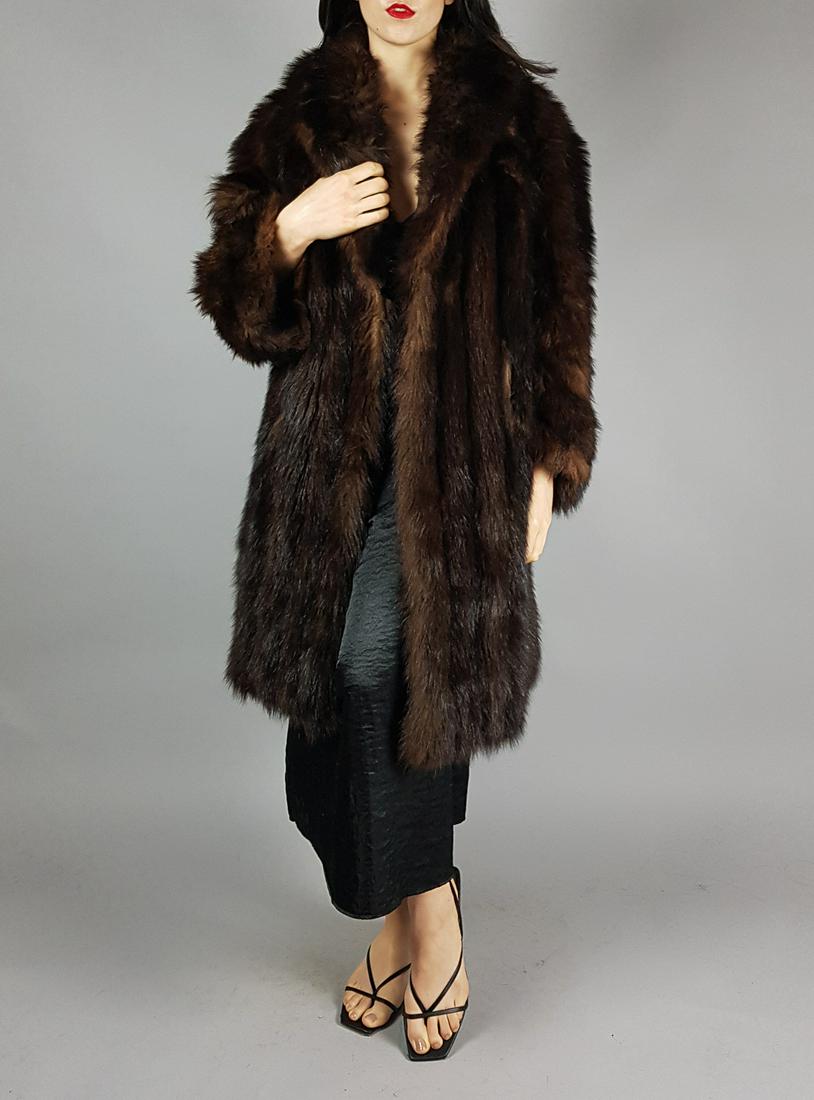 BROWN MINK FUR COAT (1 of 8)