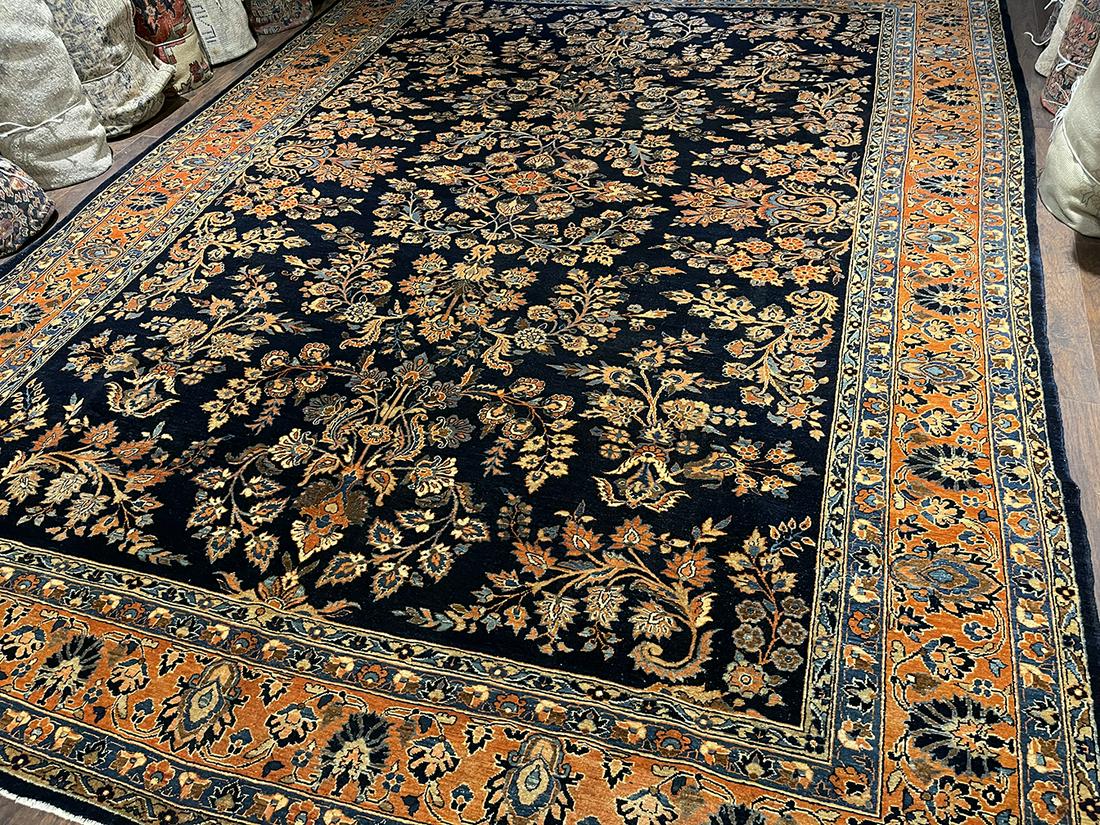 Antique Sarouk, Mohajeran Carpet 9'0'' X 12'2'', Item # (1 of 7)