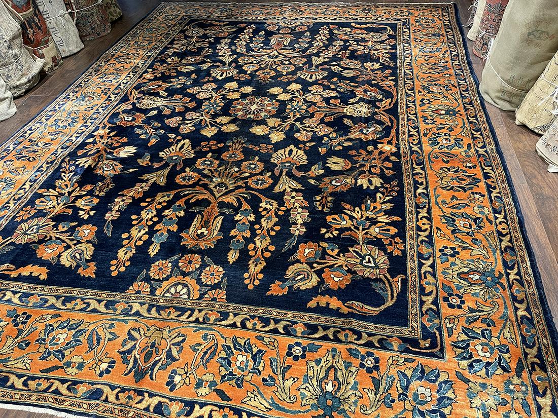 Antique Sarouk, Mohajeran Carpet 8'8'' X 11'10'', Item (1 of 8)