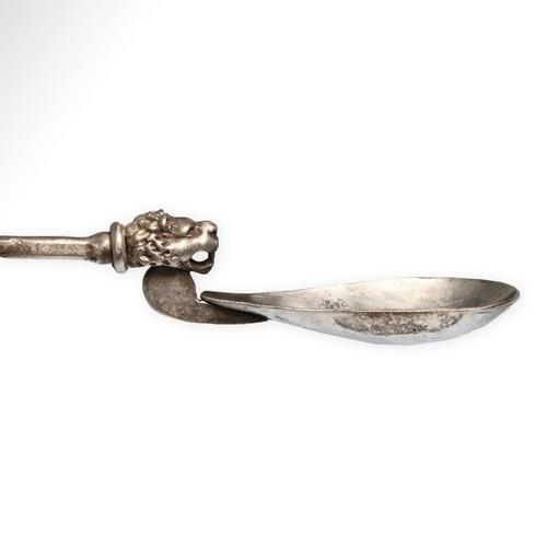 Roman Silver Spoon with Lion’s Head, c. 3rd-4th Century (1 of 7)