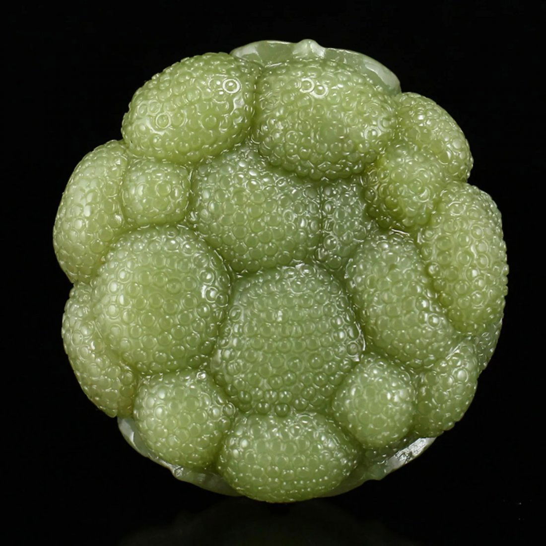 Old Chinese Hetian Jade Figure Brush Washer (1 of 6)