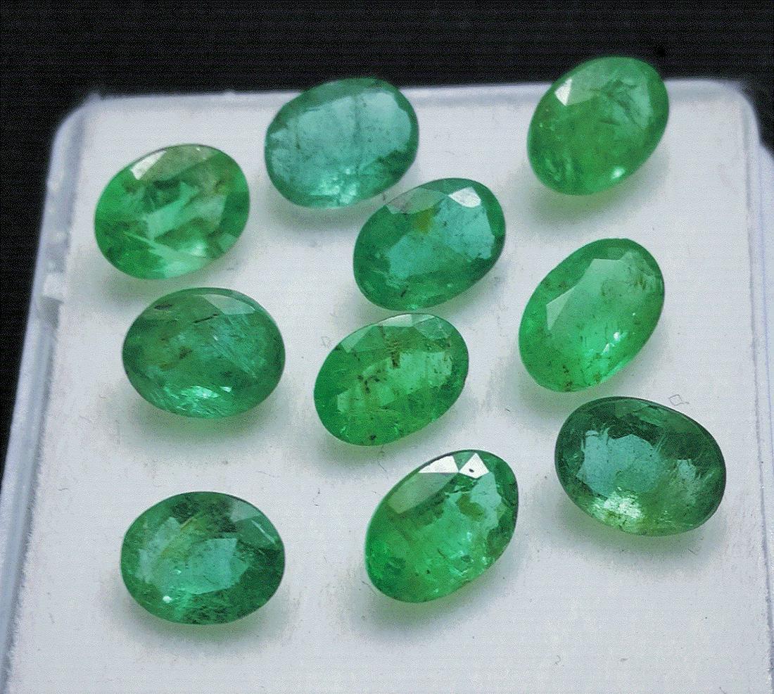 Lot of 10 Natural Emerald Oval Shape (1 of 2)