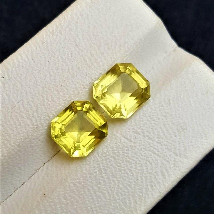 Paired Lemon Quartz Gemstones - 7 Carats: Title: Paired Lemon Quartz Gemstones - 7 Carats Gemstones: Lemon Quartz Carat Weights: 10 Carats Additional Information: Paired Lemon Quartz Gemstones - 7 Carats Reserve: $20.00 Shipping: Domestic: Fl