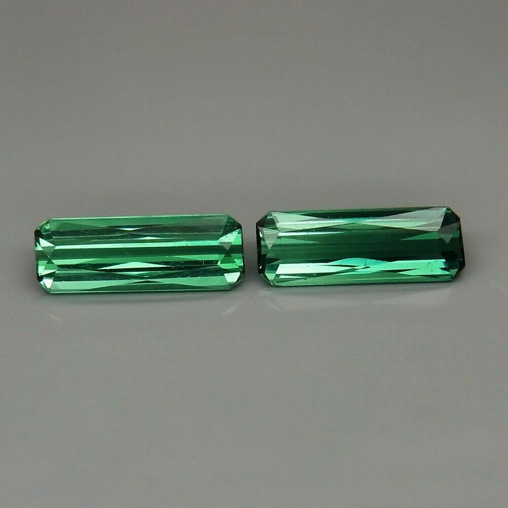 2,35 ct Pair! Natural Indicolite Color Tourmaline 2,35 (1 of 2)