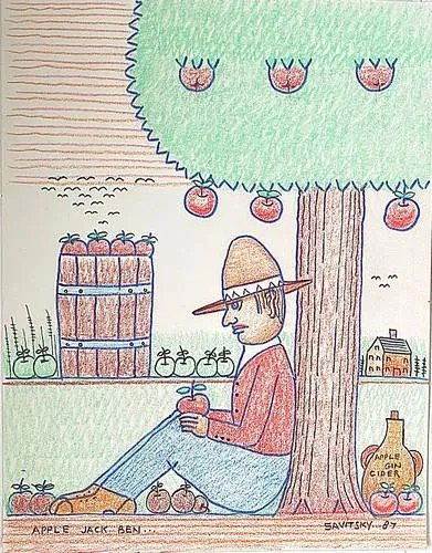 Jack Savitsky: Apple Jack Ben 1987 (1 of 2)