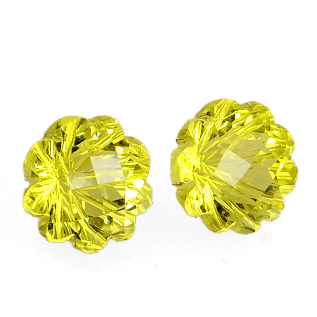 6.00 Carat Yellow Color Natural Round Lemon Quartz: No Reserve! Title: 6.00 Carat Yellow Color Natural Round Lemon Quartz Loose Gemstone 2 Pieces Brand:Gems Trading Center Metal Purity:6.00 Carat Yellow Color Natural Round Lemon Quartz Loose Gemstone 2
