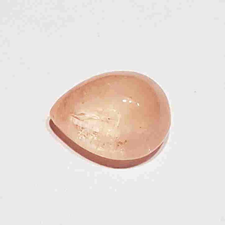 3.61 ct Natural Orange Morganite Pear Cabochon (1 of 5)