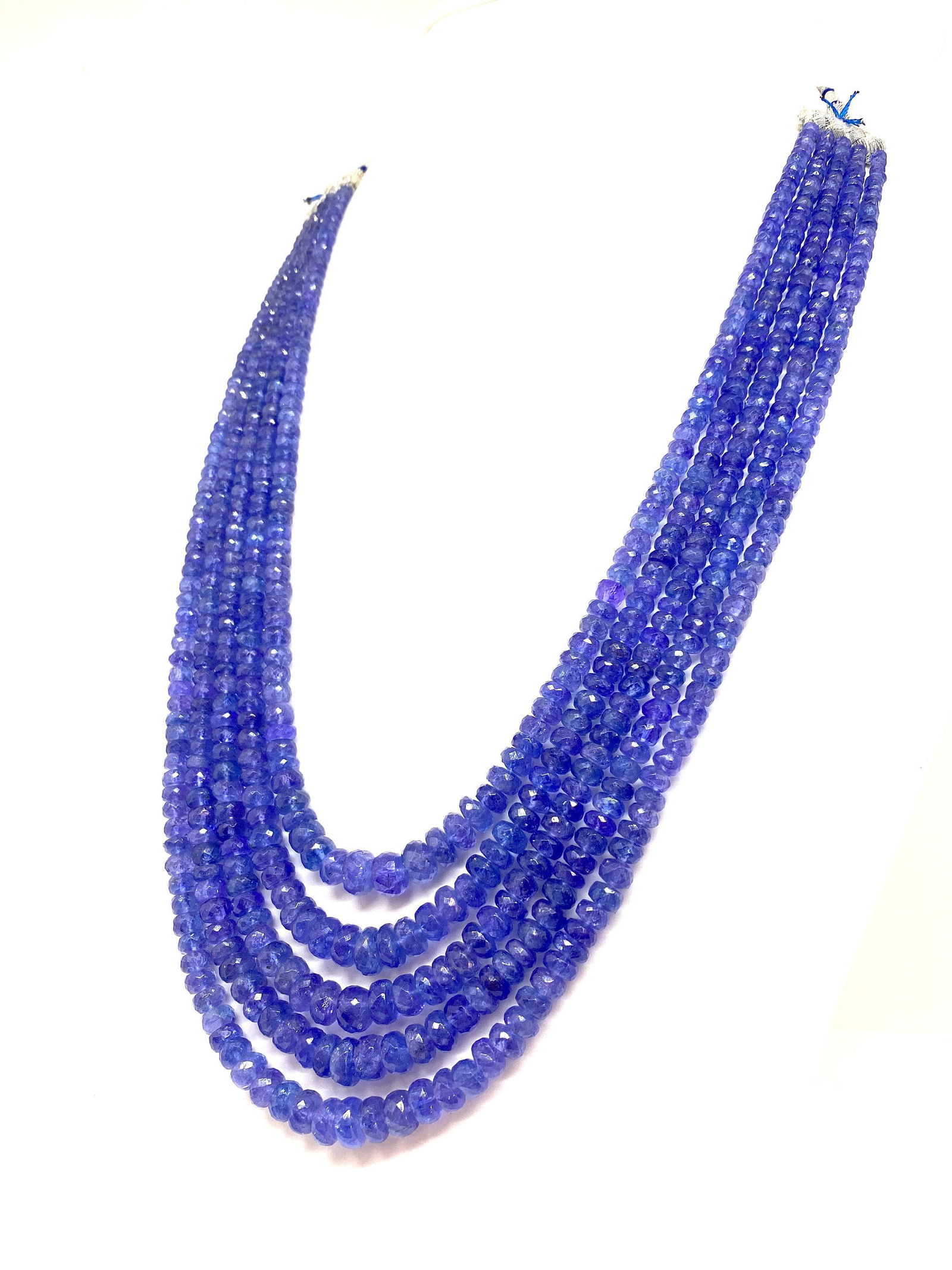 Natural Tanzanite 1622'' long strands faceted (1 of 6)