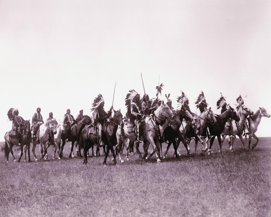 1900, BRULE WAR PARTY (TONED), EDWARD S. CURTIS (1 of 1)