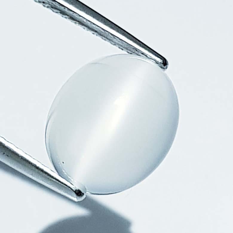 Natural Moonstone Cat's Eye - 5.30 ct: No Reserve! Title: Natural Moonstone Cat's Eye - 5.30 ct Color/Clarity: IF - VVS Carat Weight: 5.3 Size/Dimension: 12.00 x 10.00 x 6.00 Additional Information: Oval - Srilanka Shipping: Domestic: Fla