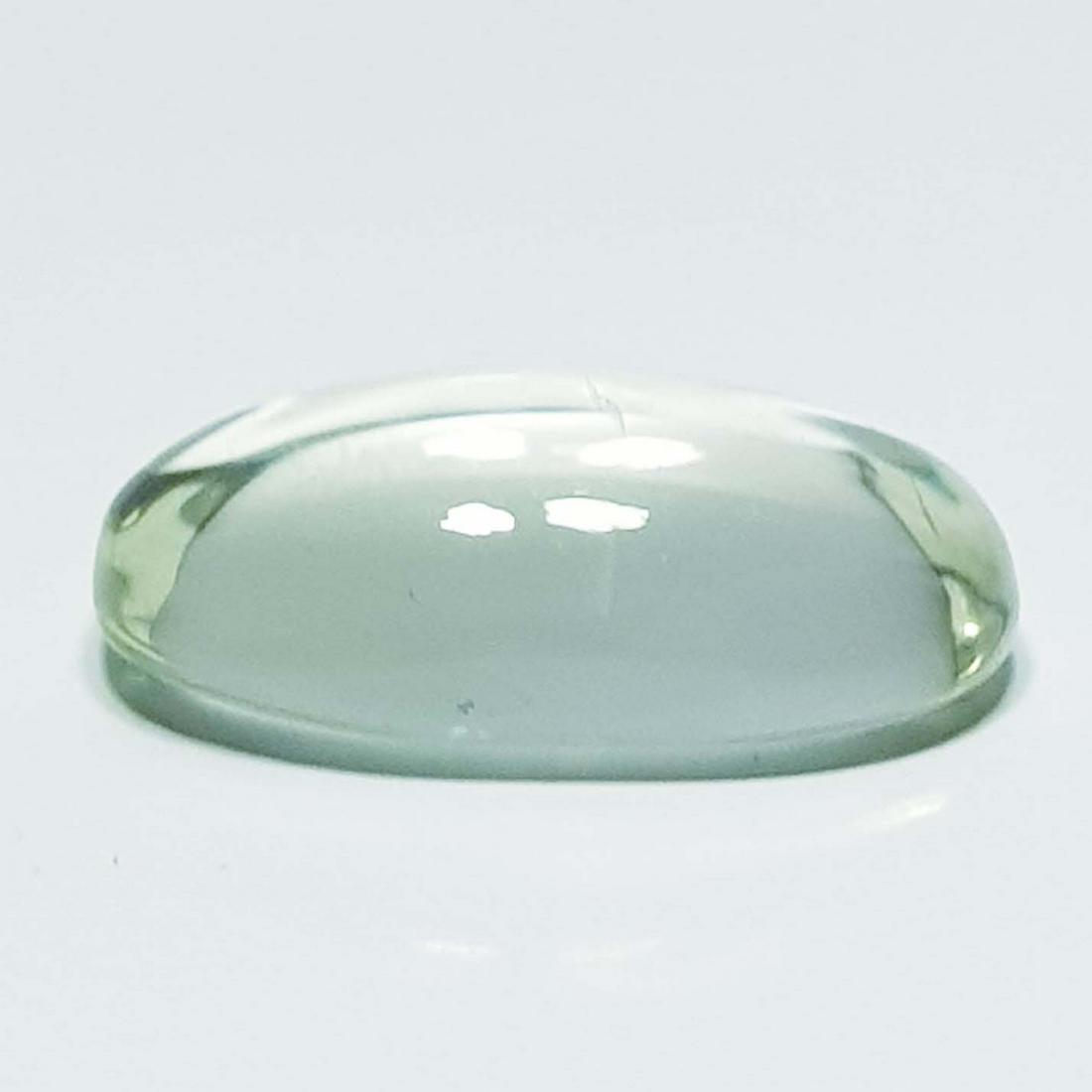 Natural Green Amethyst Oval Cabochon 11.16 Ct (1 of 5)