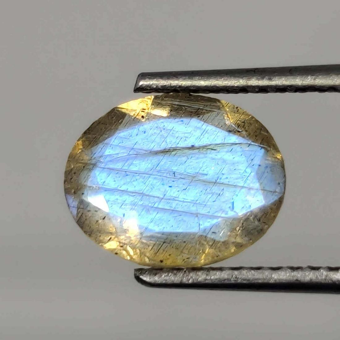 1.40 ct Natural Faceted Labradorite: No Reserve! Gemstones: Labradorite Carat Weights: 1.40 ct Size/Dimensions: 9 X 7 mm Origin : Labrador Shipping: Domestic: Flat-rate of $7.00 to anywhere within the contiguous U.S. International: Forei