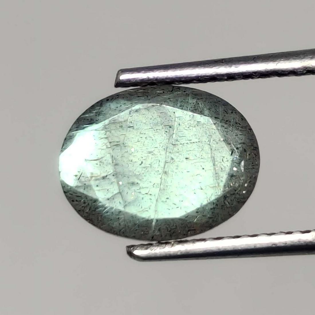 2.20 ct Natural Faceted Labradorite: No Reserve! Gemstones: Labradorite Carat Weights: 2.20 ct Size/Dimensions: 9 X 7 mm Origin : Labrador Shipping: Domestic: Flat-rate of $7.00 to anywhere within the contiguous U.S. International: Forei