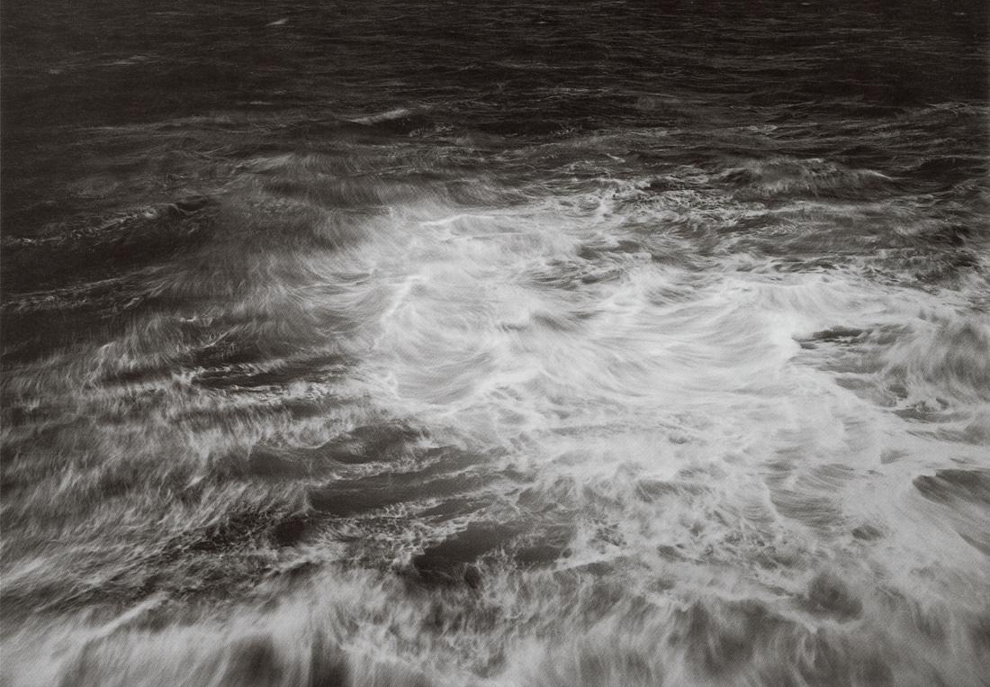 THOMAS JOSHUA COOPER - West (The Furthest Point): Artist: Thomas Joshua Cooper Title: West (The Furthest Point), The Atlantic Ocean, 1990 Medium: Photo Litho, 1990, Hong Kong Dimension:8.6x6" Description: Heat Wax Mounted on 8.5x11" Conservation Boar