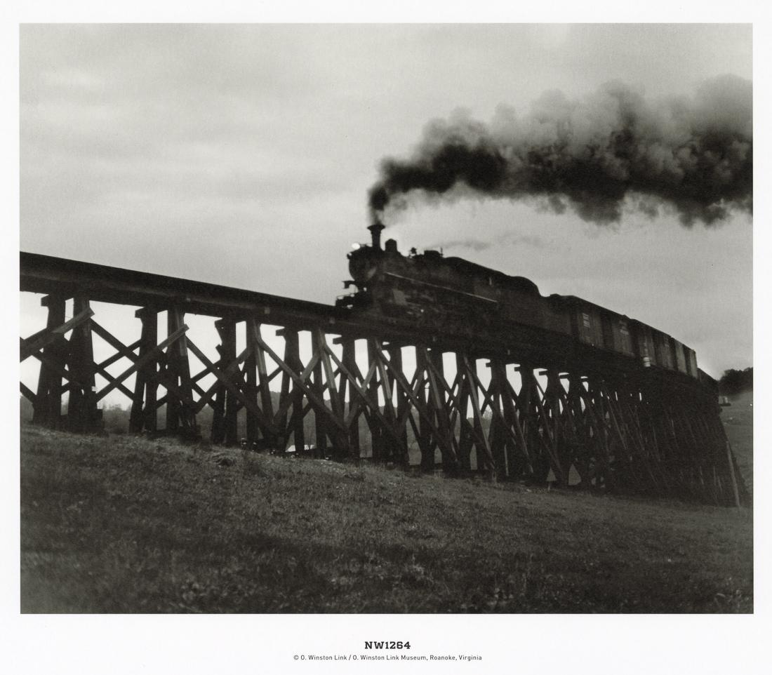 O. WINSTON LINK - Train No. 202 Arrives, Bridge Seven (1 of 1)