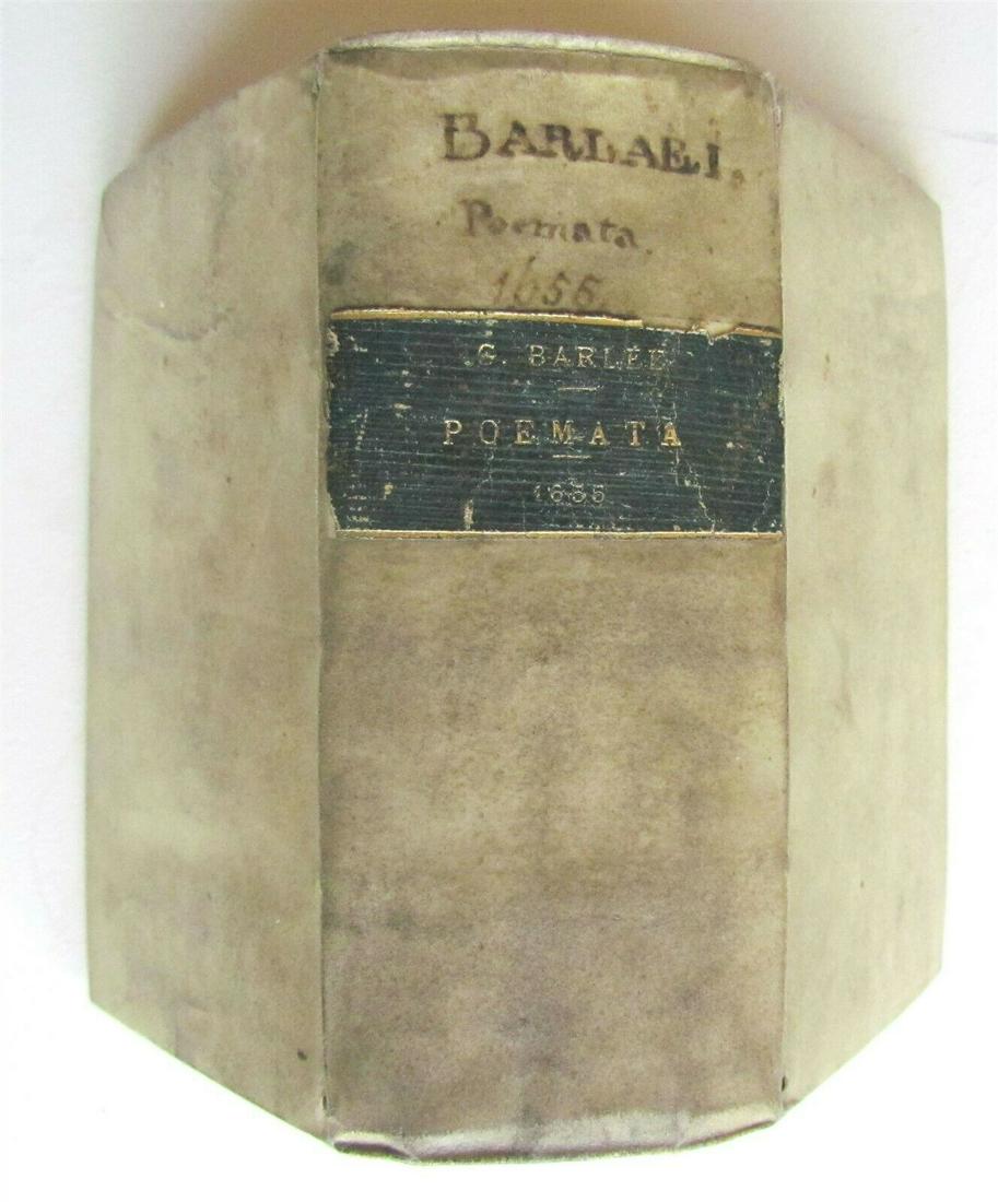 1655 POETRY by Caspar Barlaeus ANTIQUE VELLUM BOUND (1 of 12)